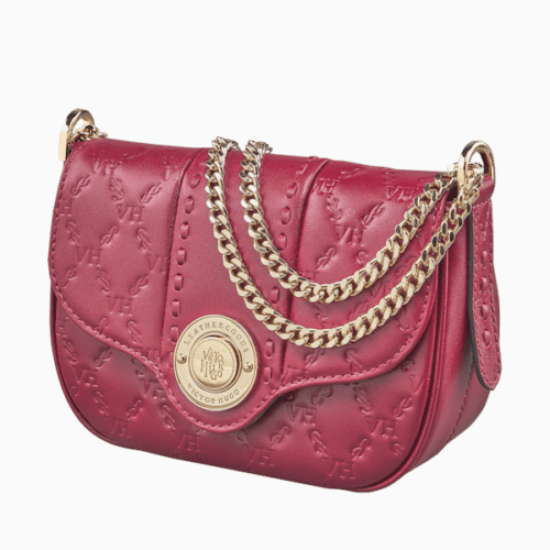 Bolsa Victor Hugo Lock baby Messenger cereja - Imagem 5