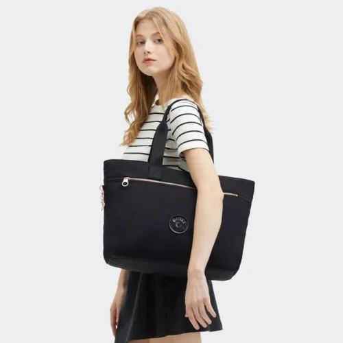 Bolsa Kipling Colissa Zip Preto - Imagem 6