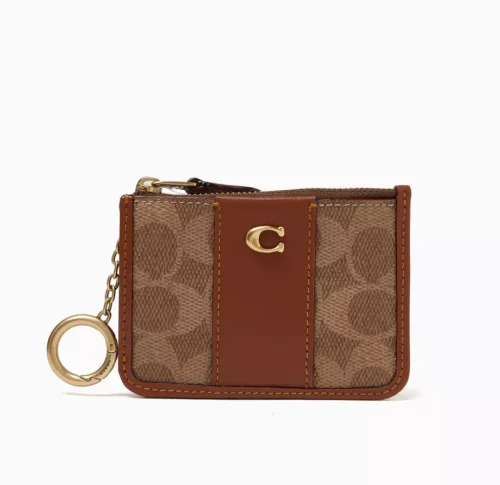Porta cartão Coach Skinny Signature