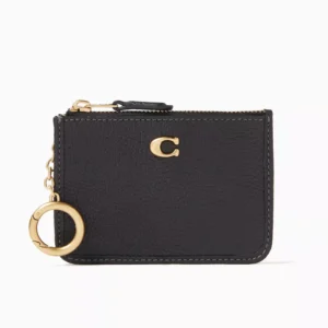 Porta cartão Coach Mini ID Case in Leather