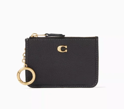 Porta cartão Coach Mini ID Case in Leather