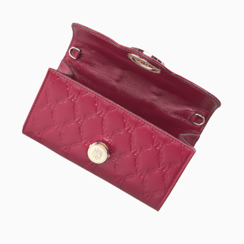 Bolsa Victor Hugo Lock Clutch cereja - Imagem 4