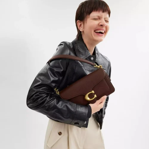 Bolsa Coach Tabby Shoulder 26 - Marrom Escuro - Image 7
