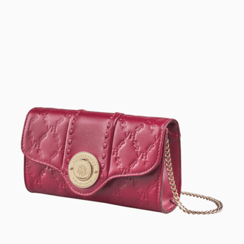 Bolsa Victor Hugo Lock Clutch cereja - Imagem 5