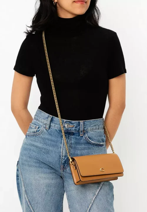Bolsa Coach Evie Long Wallet with Chain - Imagem 5