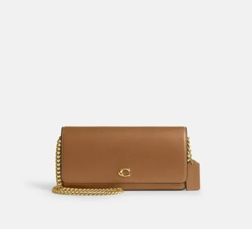 Bolsa Coach Evie Long Wallet with Chain