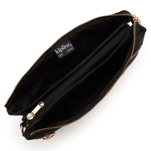 Bolsa Kipling Riri L Zip Preto - Imagem 3