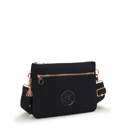 Bolsa Kipling Riri L Zip Preto - Imagem 4