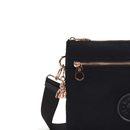 Bolsa Kipling Riri L Zip Preto - Imagem 5