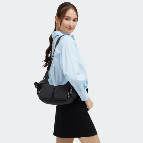 Bolsa Kipling Rikka S Preto - Imagem 5