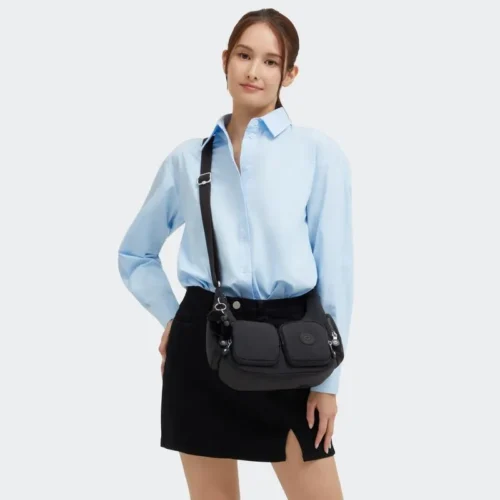 Bolsa Kipling Rikka S Preto - Imagem 6