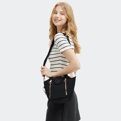 Bolsa Kipling Recicely S Preto - Imagem 7