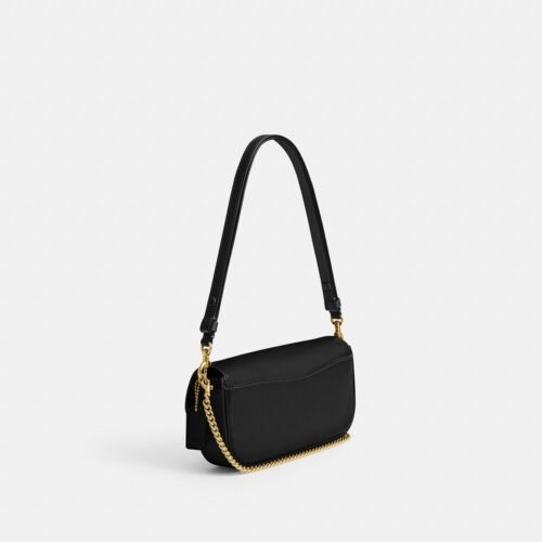 Bolsa Coach Brook Flap Chain preta - Imagem 4