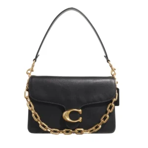 Bolsa Coach Chain Tabby Shoulder preta