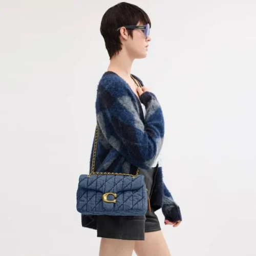 Bolsa Coach Tabby Shoulder 26 Quilting Denim - Imagem 4