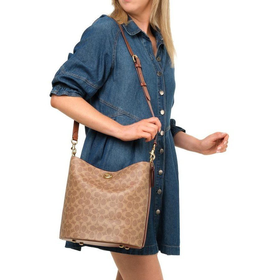 Bolsa Coach Willow Soft Bucket Signature - Imagem 2