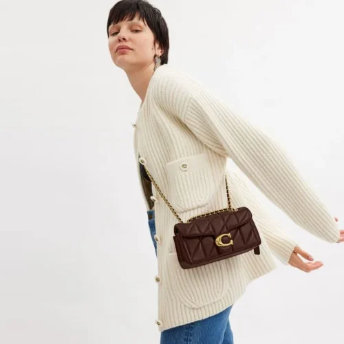 Bolsa Coach Tabby Shoulder 20 Quilting marrom - Imagem 3