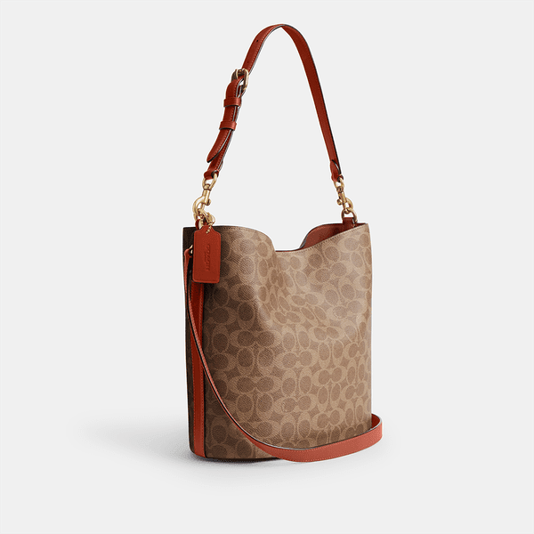 Bolsa Coach Willow Soft Bucket Signature - Imagem 5