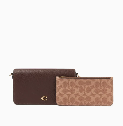 Bolsa Coach Mila crossbody maple