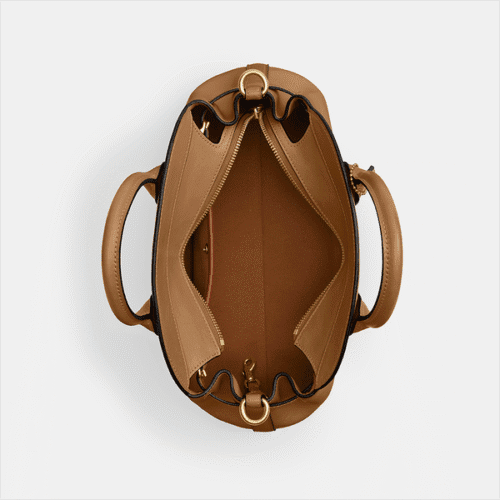 Bolsa Coach Empire Carryall 28 caramelo - Imagem 4