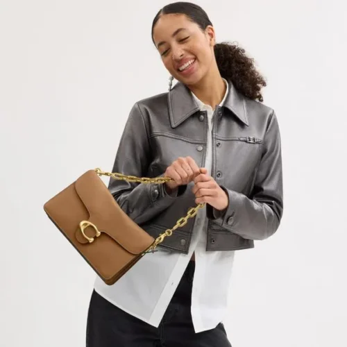Bolsa Chain Tabby Shoulder caramelo - Imagem 3
