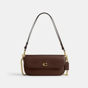 Bolsa Coach Brook Flap Chain - marrom