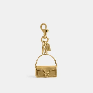 Chaveiro Tabby Coach dourado