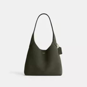 Bolsa Coach Brooklyn 28 suede oliva