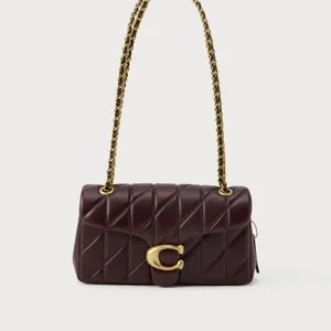 Bolsa Tabby Shoulder 26 Quilting - merlot vinho