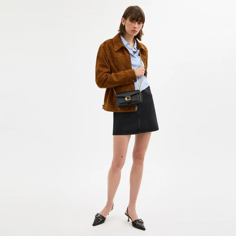 Bolsa Coach Tabby Chain 19 preta - Imagem 5