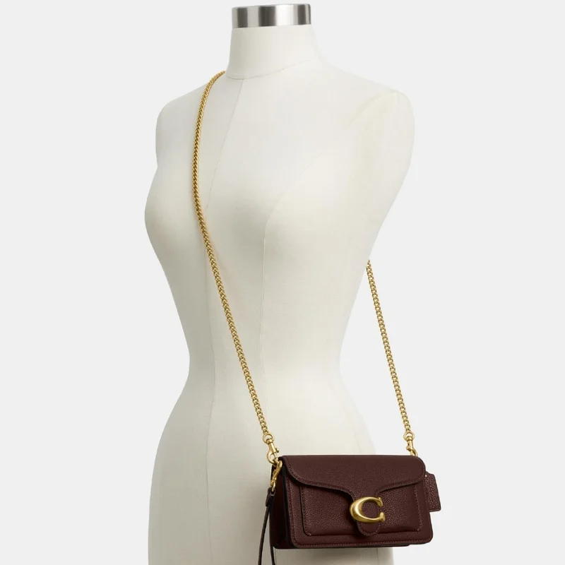 Bolsa Coach Tabby chain 19 marrom - Imagem 6