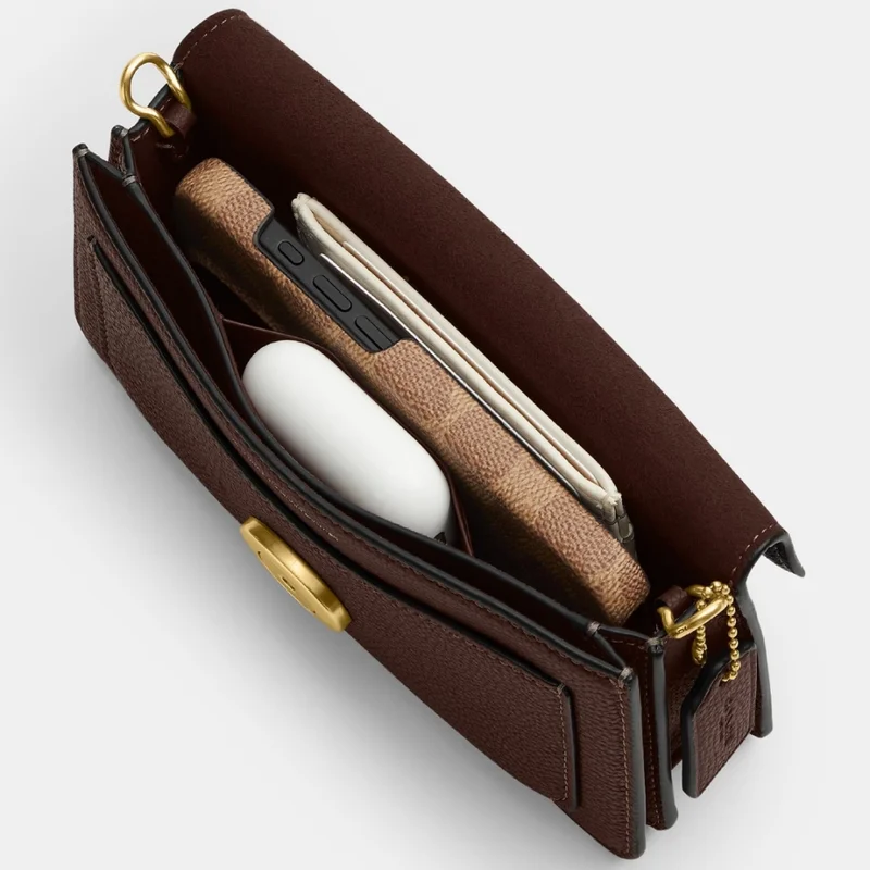 Bolsa Coach Tabby chain 19 marrom - Imagem 2