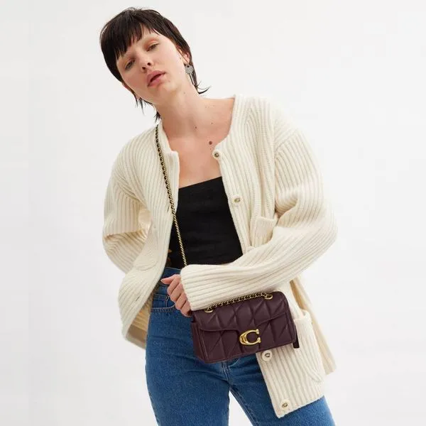 Bolsa Coach Tabby 20 Quilting vinho - Imagem 3