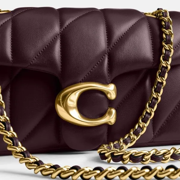 Bolsa Coach Tabby 20 Quilting vinho - Imagem 4