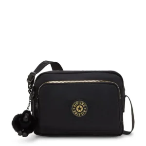 Bolsa Kipling Abanu M Zip Preto