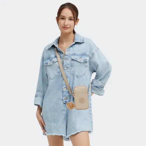 Bolsa Kipling Telmo soft taupe - Imagem 3