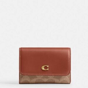 Porta cartão Coach Essential flap signature
