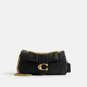 Bolsa Coach Tabby 26 Soft Quilted preta