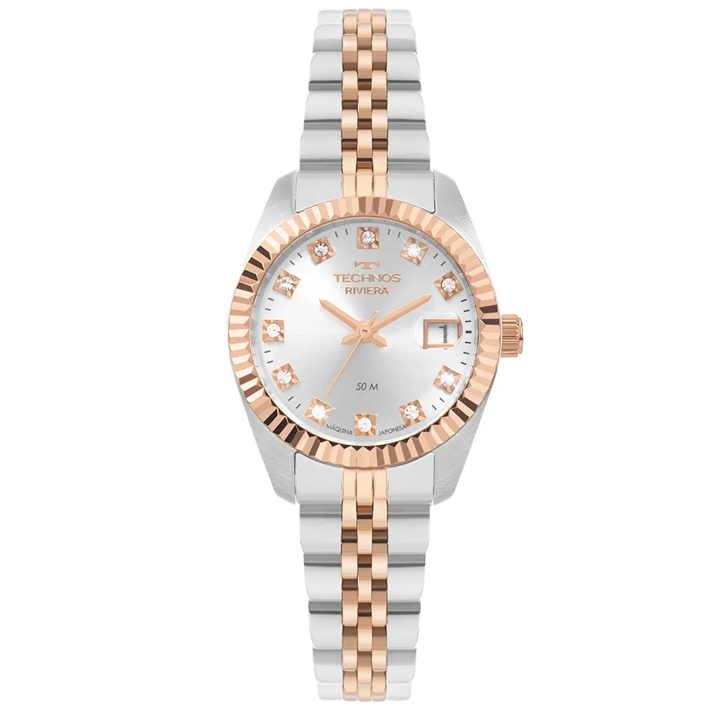 2015CEU1K_1-- Relógio Technos Feminino Riviera Bicolor 2015CEU - Imagem 1