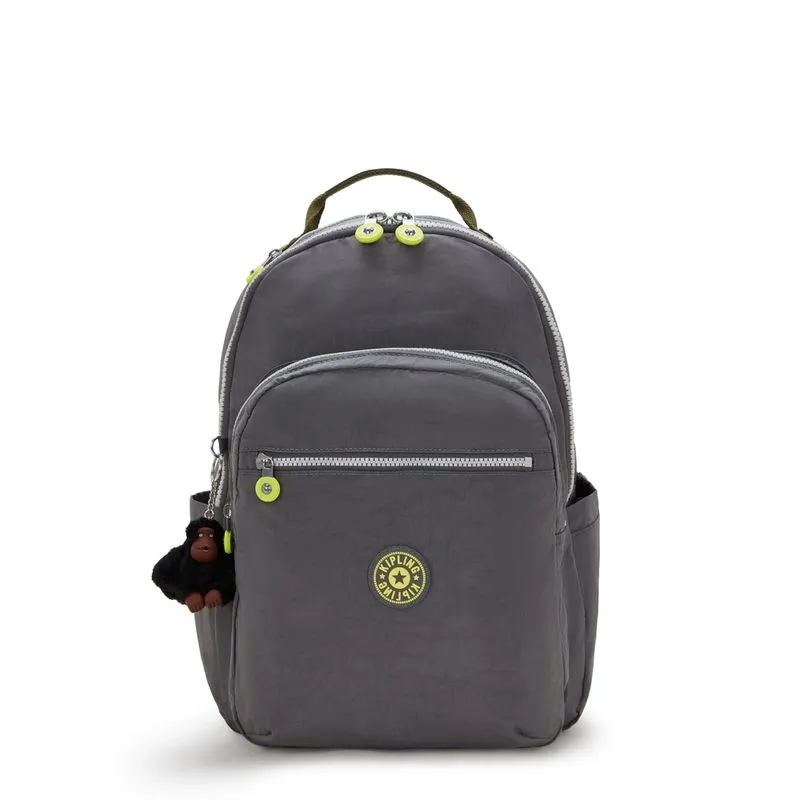 Mochila Kipling Seoul Cinza
