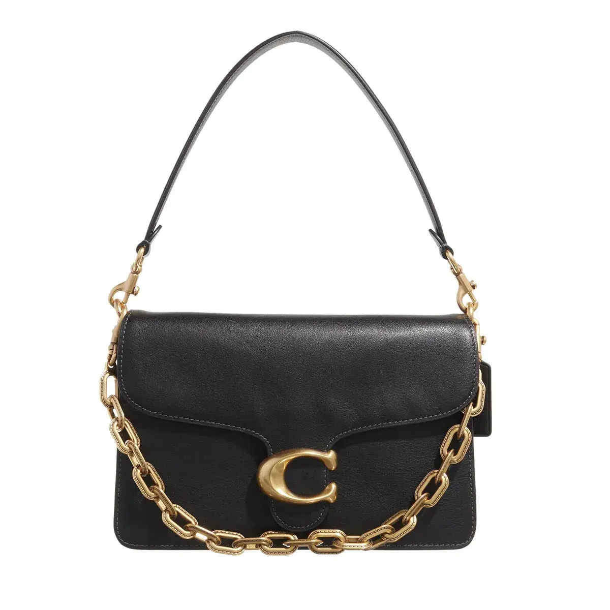 Bolsa Coach Chain Tabby Shoulder preta
