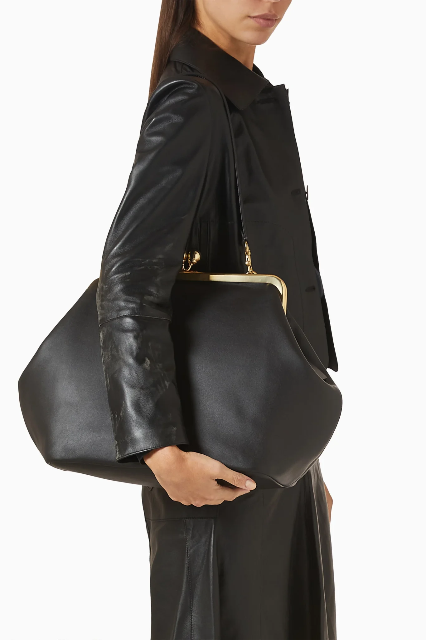 Bolsa Coach Large Kisslock Frame Preto - Imagem 3