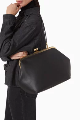 Bolsa Coach Large Kisslock Frame Preto - Imagem 2