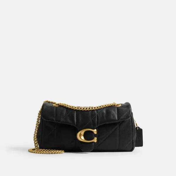 Bolsa Coach Tabby 26 Soft Quilted preta
