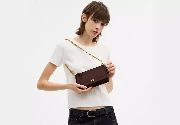 Bolsa Coach Audrey marrom - Imagem 3