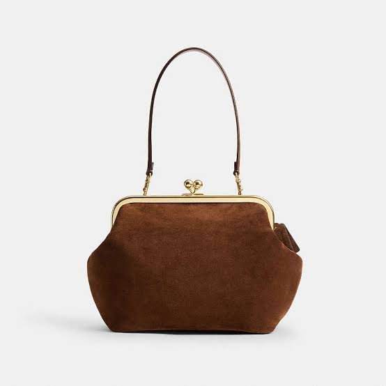 images (11) Bolsa Coach Kisslock 27 suede - Imagem 1