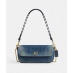 Bolsa Coach Brook flap denim
