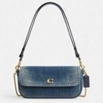 Bolsa Coach Brook flap denim