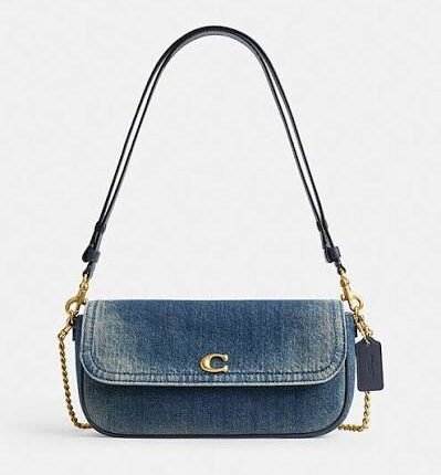 Bolsa Coach Brook flap denim