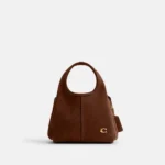 Bolsa Coach Lana 19 Suede marrom